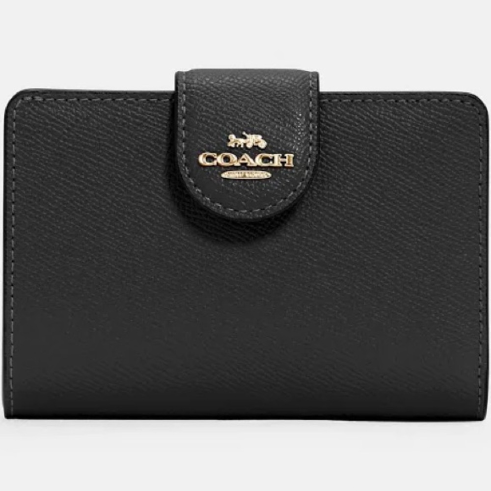 SOLD: Coach Medium Corner Zip Wallet